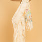 Hand Made Jamdani Saree With Shell White - 040