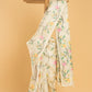 Hand Made Jamdani Saree With Linen White - 039