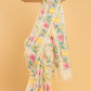Hand Made Jamdani Saree With Ivory White - 068