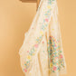 Hand Made Jamdani Saree With Lace White - 037