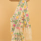 Hand Made Jamdani Saree With Bone White - 062