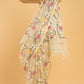 Hand Made Jamdani Saree With Cream White - 060