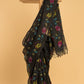 Hand Made Jamdani Saree With Rich Black - 059