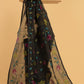 Hand Made Jamdani Saree With Rich Black - 059