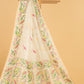 Hand Made Jamdani Saree With Frost White - 054