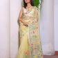 Beige Pure Hand Made Jamdani Saree - 096