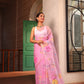 Rose Pink Pure Hand Made Jamdani Saree - 100