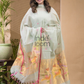 Light Green Jamdani 2-Piece Set Kurti & Dupatta (UNSTITCHED) -685