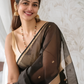 Maheshwari Silk Cotton Saree – Festive Elegance | Black