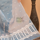 Pure Handloom Muslin Jamdani Dupatta With Light Blue - 025