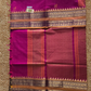 Kanchi Cotton|Magenta & Tan/ Purple