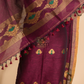 Mulberry Purple Tissue Linen 2-Piece Set Kurti & Dupatta (UNSTITCHED) - 016