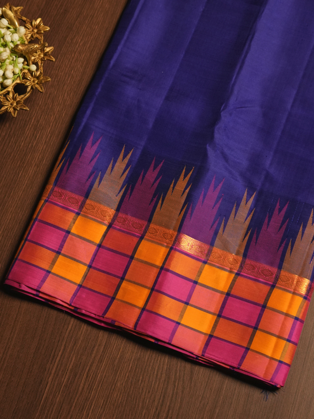 Silk Mark Certified Handloom Kanjivaram Silk Saree  |  Grape Purple