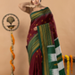 Traditional Ilkal Viscose Saree | Wine Maroon