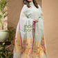Light Green Jamdani 2-Piece Set Kurti & Dupatta (UNSTITCHED) -685