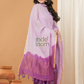 Light Purple color Jamdani 2-Piece Set Kurti & Dupatta (UNSTITCHED) - 153