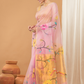 Tissue Muslin Jamdani Saree With Light Pink -007