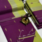 Maheshwari Silk Cotton Saree – Festive Elegance | Wine Purple