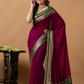 Classic Mysore Semi Silk Saree | Berry Magenta