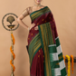 Traditional Ilkal Viscose Saree | Wine Maroon