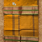Kanchi Cotton|Mustard Yellow & Leaf green/ Brick red