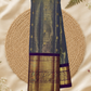 Handwoven Pure Gadwal Silk Saree  | Moss Green