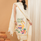 Handloom Jamdani Unstitched 2-Piece Kurti  |  Pearl White