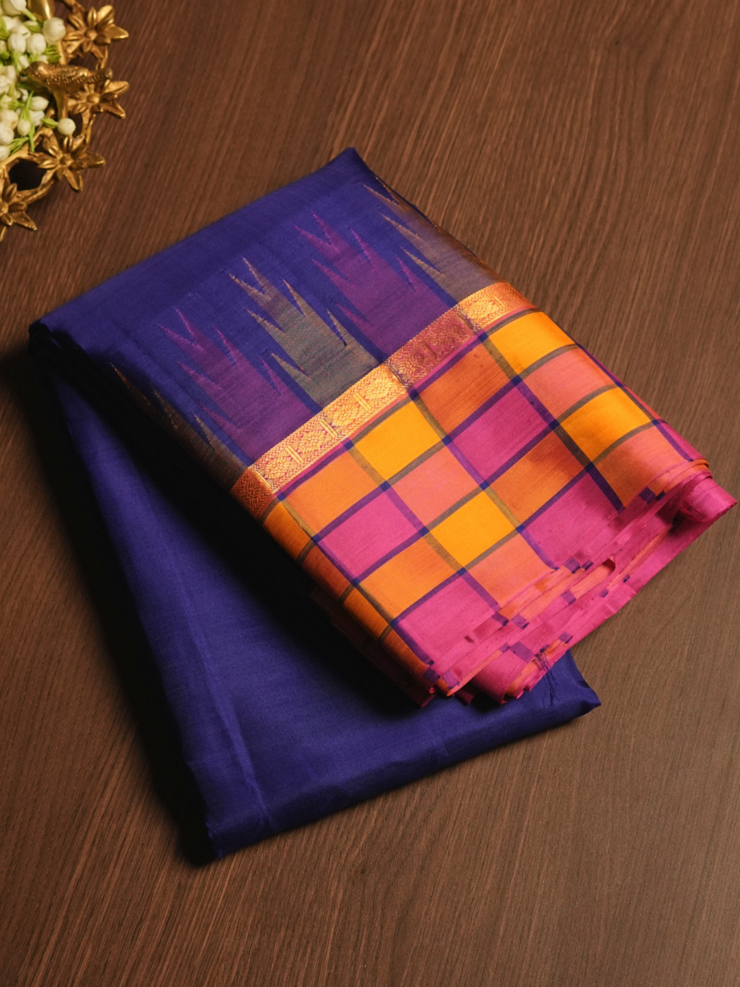 Silk Mark Certified Handloom Kanjivaram Silk Saree  |  Grape Purple