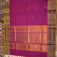Kanchi Cotton|Magenta & Tan/ Purple