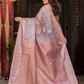 Lavanyam - Graceful purple weave with temple zari