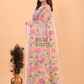 Silk Jamdani Saree With Blush Pink - 147
