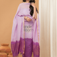 Light Purple color Jamdani 2-Piece Set Kurti & Dupatta (UNSTITCHED) - 153