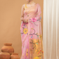 Tissue Muslin Jamdani Saree With Light Pink -007