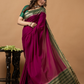 Classic Mysore Semi Silk Saree | Berry Magenta