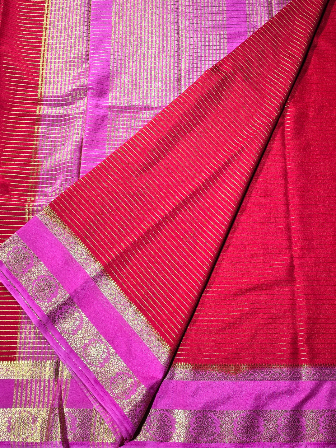 Classic Mysore Silk Saree  |  Red