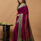 Classic Mysore Semi Silk Saree | Berry Magenta