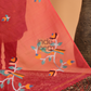 Pure Handloom Muslin Jamdani Dupatta With Classic Red - 027
