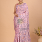 Tissue Jamdani Saree With Baby Pink - 124