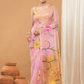 Tissue Muslin Jamdani Saree With Light Pink -007