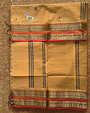 Kanchi Cotton|Yellow & Orange/ Olive Green