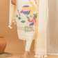 Handloom Jamdani Unstitched 2-Piece Kurti  |  Pearl White