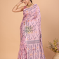 Tissue Jamdani Saree With Baby Pink - 124