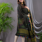 Army Green Linen X Linen 2-Piece Set Kurti & Dupatta (UNSTITCHED) - 117
