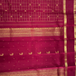 Handwoven Pure Gadwal Silk Saree | Maroon