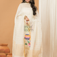Handloom Jamdani Unstitched 2-Piece Kurti  |  Pearl White
