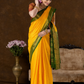 Classic Mysore Semi Silk Saree | Bright Yellow