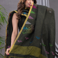 Army Green Linen X Linen 2-Piece Set Kurti & Dupatta (UNSTITCHED) - 117