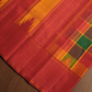 Silk Mark Certified Handloom Kanjivaram Silk Saree  |  Brick Red