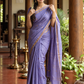 Maheshwari Silk Cotton Saree – Festive Elegance | Amethyst Purple