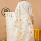 Handwoven Jamdani Muslin Unstitched 2-piece Kurti | White | Scattered Buttas with Floral border